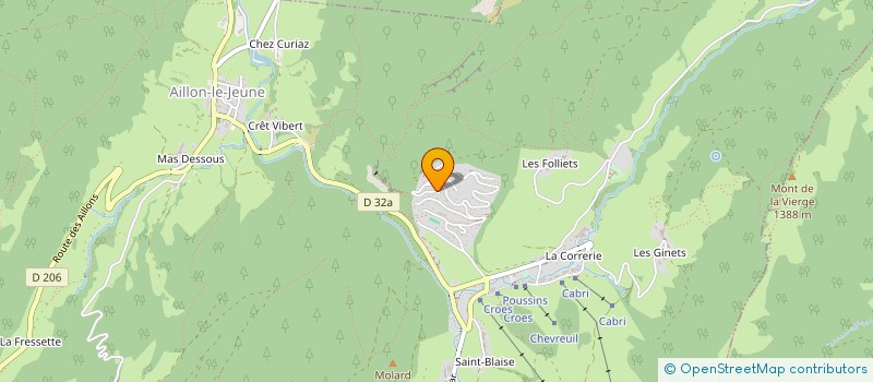 localisation de l'entreprise LES GROTTES à AILLON-LE-JEUNE