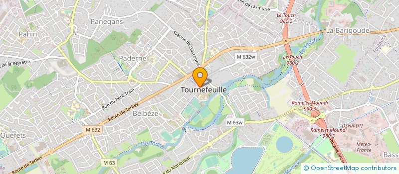 localisation de l'entreprise LES GROUP'A ROUES  TOURNEFEUILLE