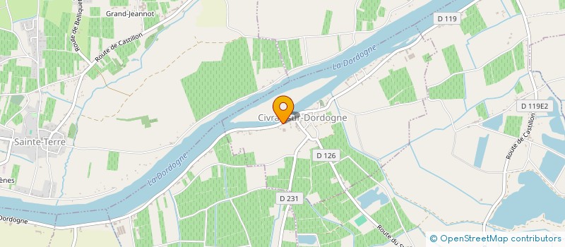 localisation de l'entreprise LES GRUMOS  CIVRAC-SUR-DORDOGNE