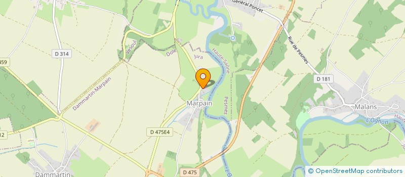 localisation de l'entreprise LES GRYOTTES  DAMMARTIN-MARPAIN