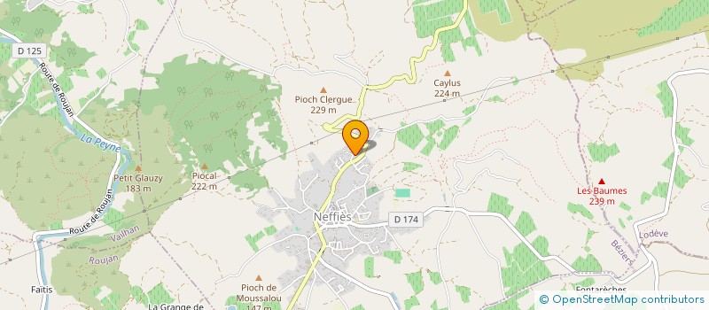 localisation de l'entreprise LES GUARRIGUES  NEFFIES