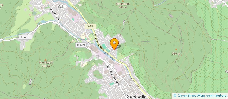 localisation de l'entreprise LES GUEBWILLEROISES  GUEBWILLER