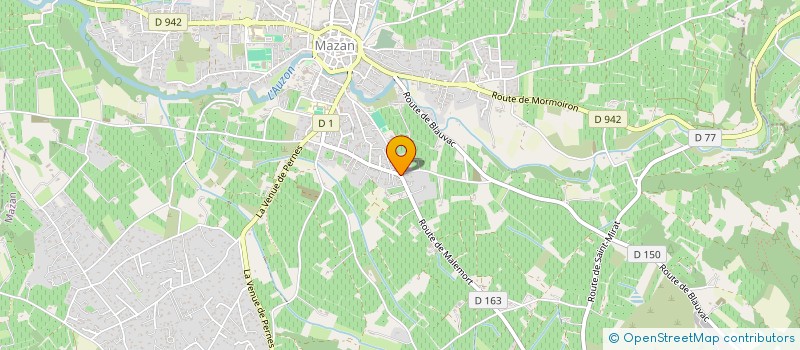 localisation de l'entreprise LES GUEPIERS  MAZAN