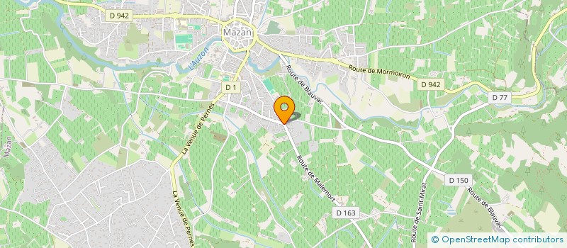 localisation de l'entreprise LES GUEPIERS  MAZAN