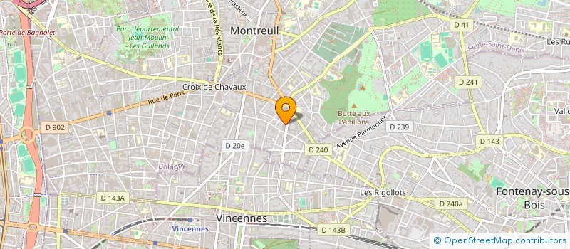 localisation de l'entreprise LES GUERRIERES  PARIS