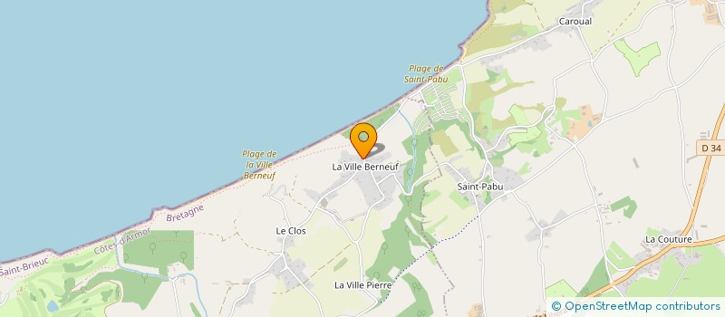 localisation de l'entreprise LES GUETTEURS  PLENEUF-VAL-ANDRE