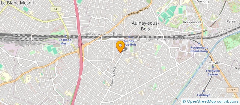 localisation de l'entreprise LES GUEULES A RAISINS à AULNAY-SOUS-BOIS