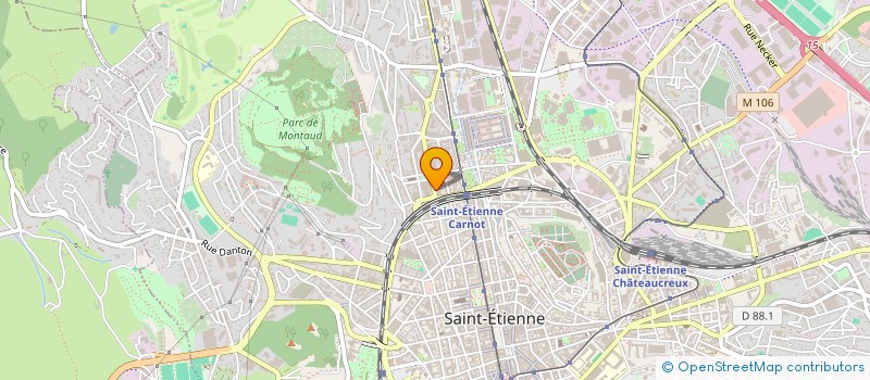 localisation de l'entreprise LES GUEULES D'ORGE  SAINT-ETIENNE