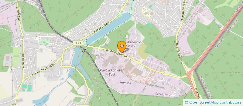 localisation de l'entreprise LES GUEULES NOIRES  CREUTZWALD