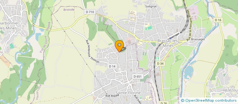 localisation de l'entreprise LES GUEULES NOIRES  SAINTE-FLORINE