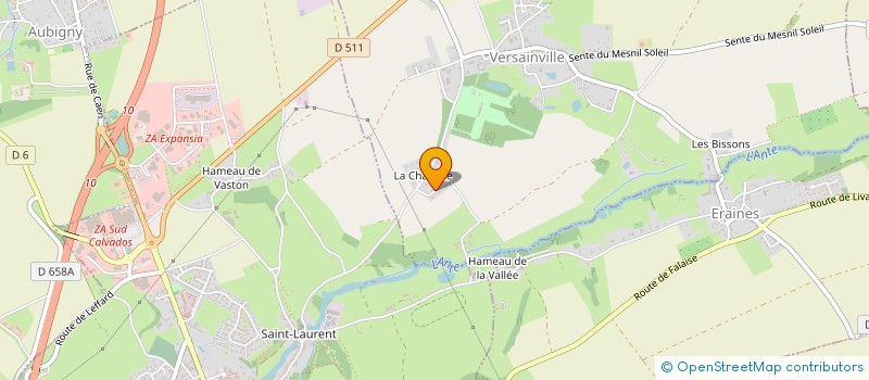 localisation de l'entreprise LES GUEULES ROUGES  VERSAINVILLE