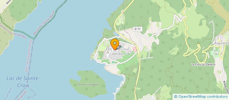 localisation de l'entreprise LES GUIDES DU VERDON à LES SALLES-SUR-VERDON