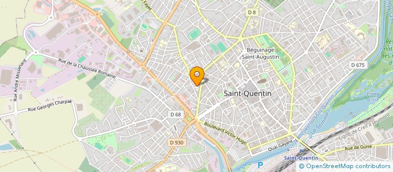 localisation de l'entreprise LES GUIDES SOLEIL DE SAINT QUENTIN à SAINT-QUENTIN