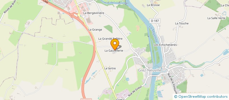 localisation de l'entreprise LES GUIGNES à GREZ-NEUVILLE