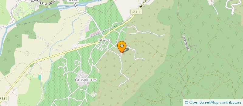 localisation de l'entreprise LES GUIGON DE VEGIAS à GROSPIERRES