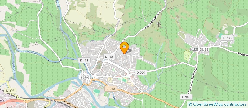 localisation de l'entreprise LES GUILHEMS  TREBES