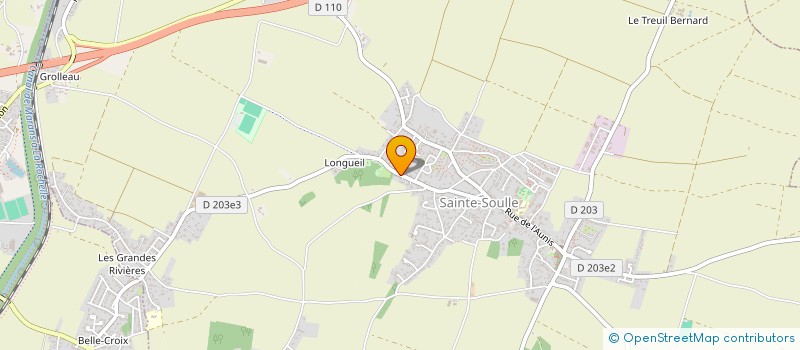 localisation de l'entreprise LES GUILLAUDES  SAINTE-SOULLE