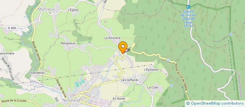 localisation de l'entreprise LES GUILLETS  NOVALAISE