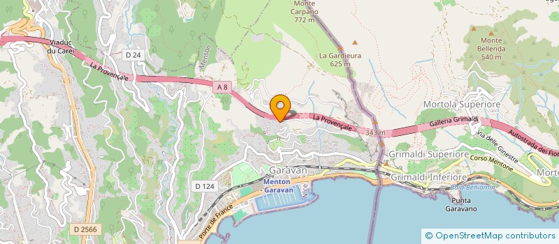 localisation de l'entreprise LES GUILLONS à MENTON