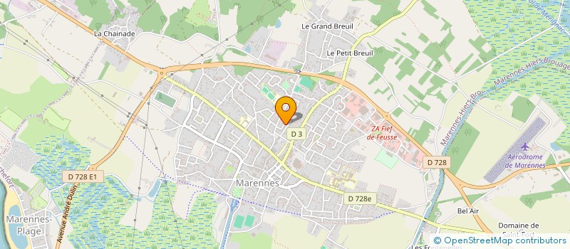 localisation de l'entreprise LES GUINGUETTES  MARENNES-HIERS-BROUAGE