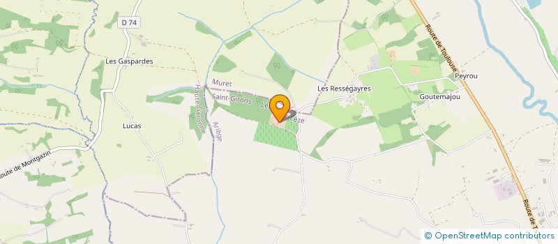 localisation de l'entreprise LES GUINGUETTES DE LASTRONQUES à LEZAT-SUR-LEZE