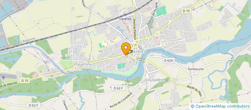 localisation de l'entreprise LES GUIRLANDES  CAZERES