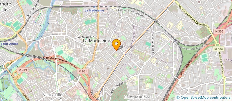 localisation de l'entreprise LES GUS à LA MADELEINE