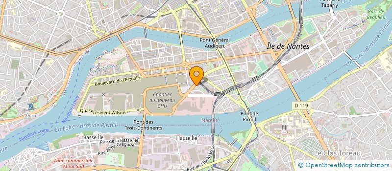 localisation de l'entreprise LES GUS DE L'ILE à NANTES