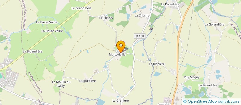 localisation de l'entreprise LES GUYOBRUNS  AUBIGNY-LES CLOUZEAUX