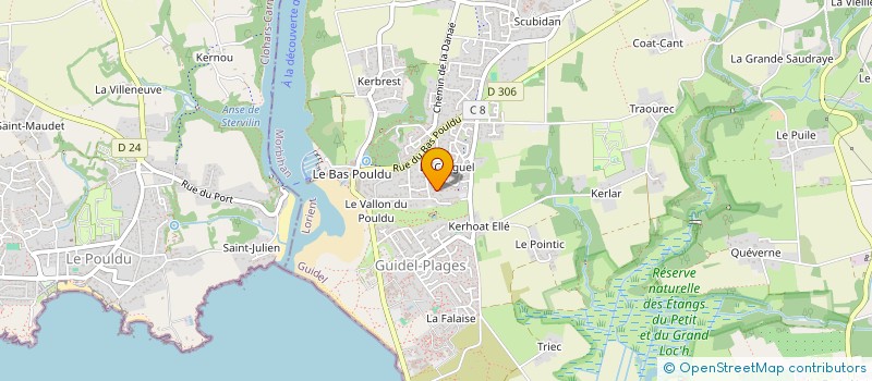 localisation de l'entreprise LES GWENANS  GUIDEL