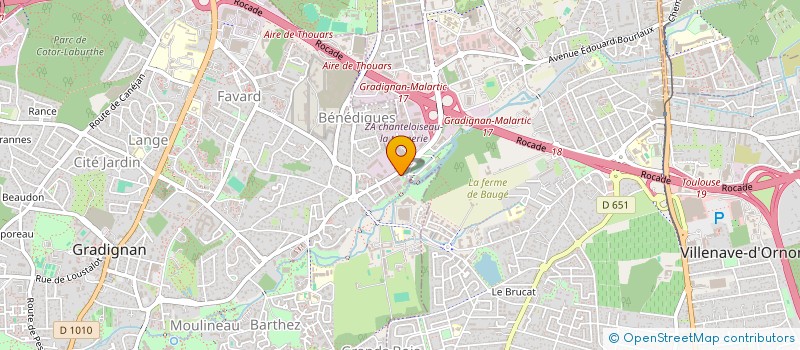 localisation de l'entreprise LES GYMNIX DE GRADIGNAN  GRADIGNAN