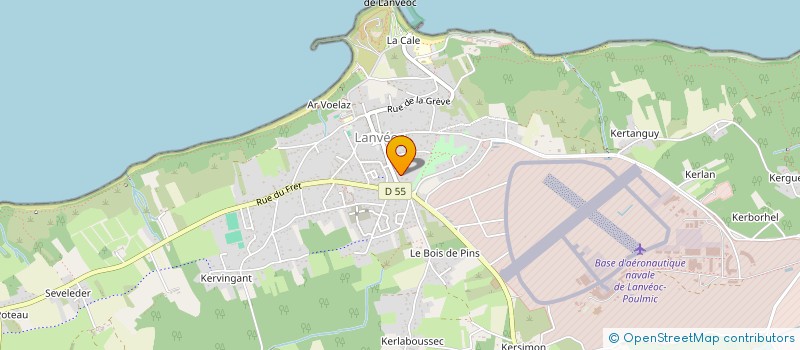 localisation de l'entreprise LES GYNES  LANVEOC