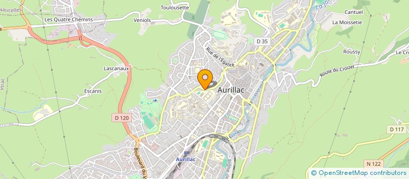 localisation de l'entreprise LES GYRES à AURILLAC