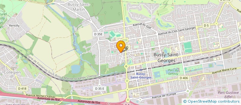 localisation de l'entreprise LES HA  BUSSY-SAINT-GEORGES