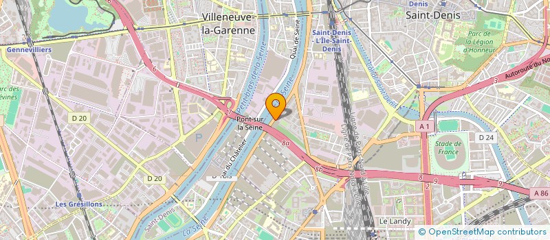 localisation de l'entreprise LES HABITANTS DE LA CITE MEISSONNIER à SAINT-DENIS