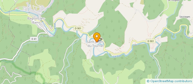 localisation de l'entreprise LES HABITANTS DE SAINT JULIEN DU TOURNEL à MONT LOZERE ET GOULET