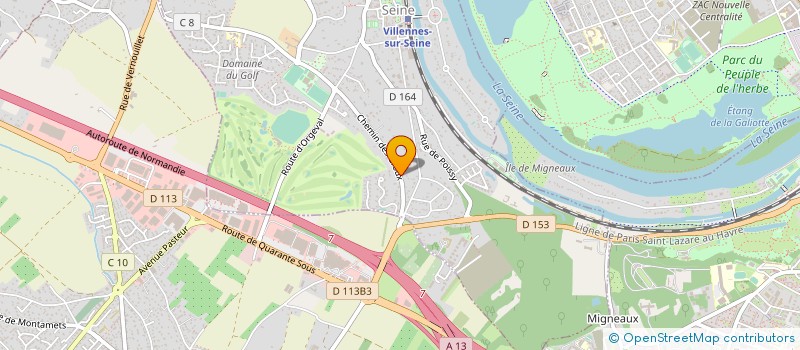 localisation de l'entreprise LES HABITANTS ET RIVERAINS DU QUARTIER DES GROUX à VILLENNES-SUR-SEINE