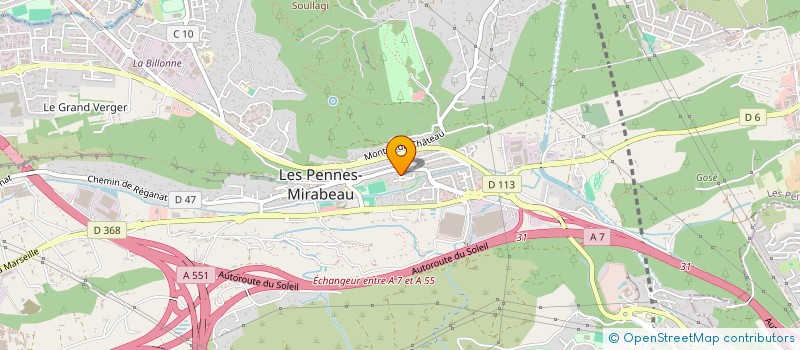 localisation de l'entreprise LES HABITATS DU SUD à LES PENNES-MIRABEAU