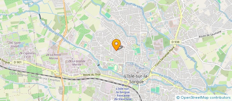 localisation de l'entreprise LES HABS  L'ISLE-SUR-LA-SORGUE