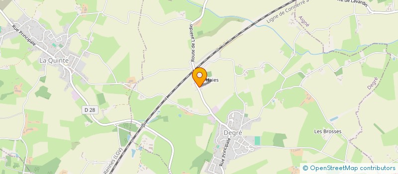 localisation de l'entreprise LES HAIES COTTAGE  COULANS SUR GEE