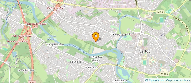 localisation de l'entreprise LES HAIES D'AUGUSTE  VERTOU