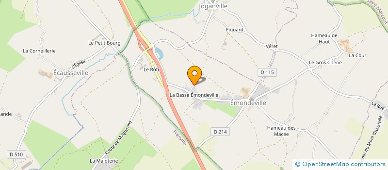 localisation de l'entreprise LES HAIES DU COTENTIN  EMONDEVILLE