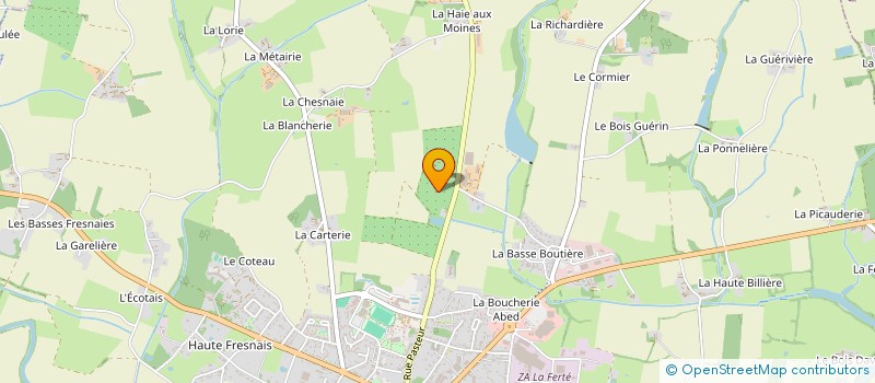 localisation de l'entreprise LES HAIES FRUITIERES  LOIREAUXENCE