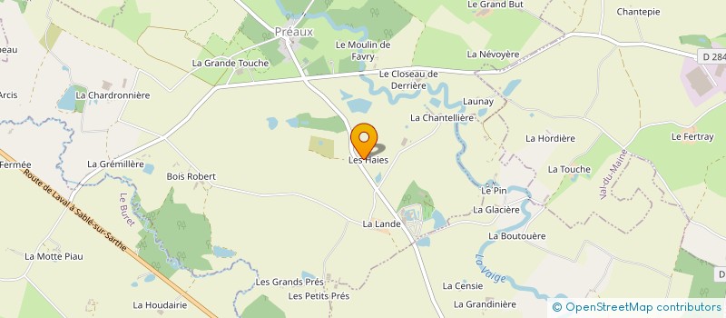 localisation de l'entreprise LES HAIES PREAUXOISES à PREAUX
