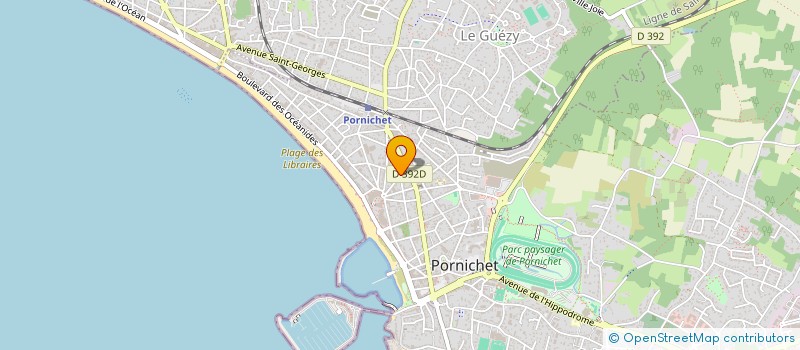 localisation de l'entreprise LES HALLES 16  PORNICHET