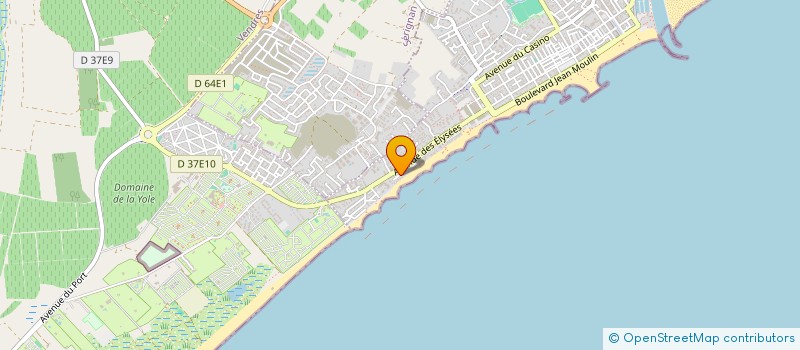 localisation de l'entreprise LES HALLES  VALRAS-PLAGE