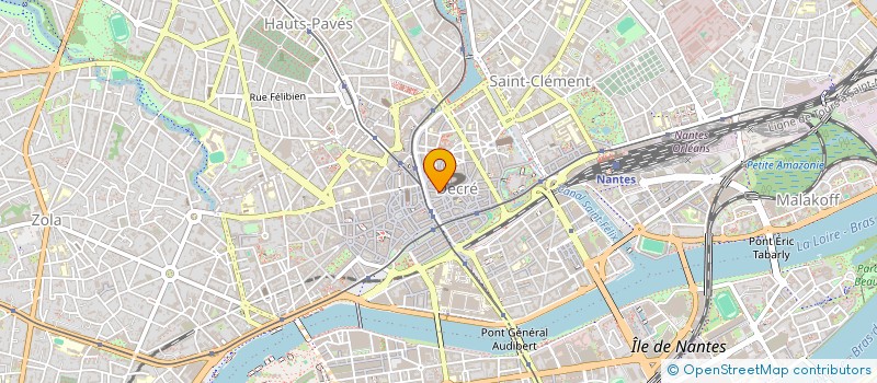 localisation de l'entreprise LES HALLES à NANTES