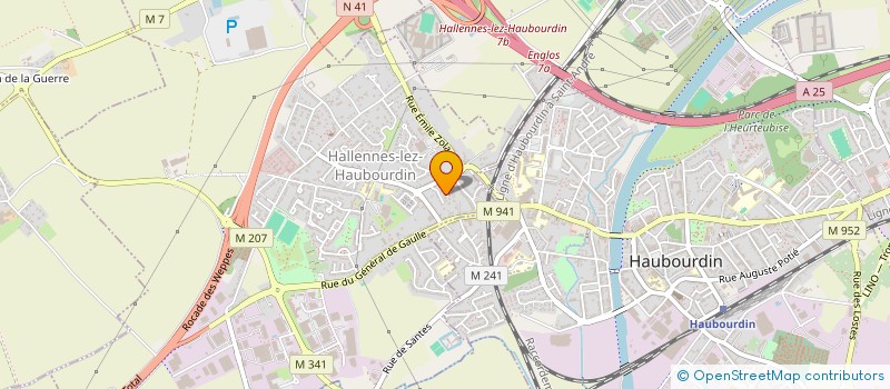 localisation de l'entreprise LES HALLES à LILLE
