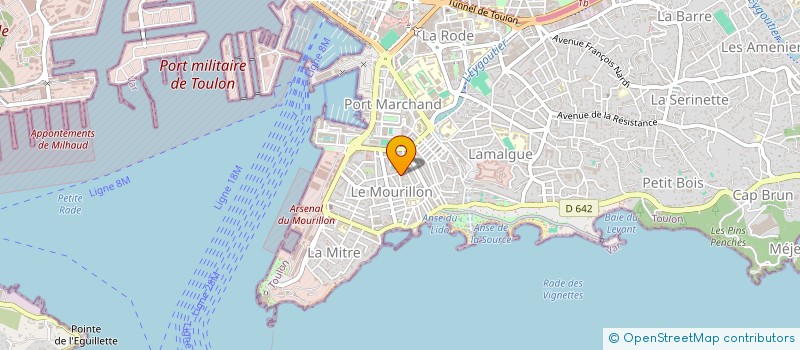 localisation de l'entreprise LES HALLES  TOULON