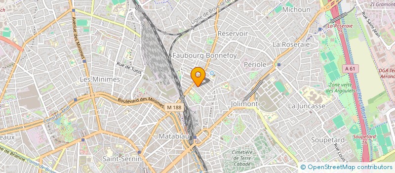 localisation de l'entreprise LES HALLES à TOULOUSE